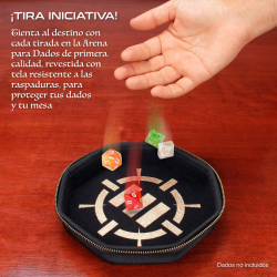 Estuche y Bandeja Premium color negro para Dados. Almacena hasta 150 Dados - ENHANCE