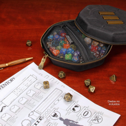 Estuche y Bandeja Premium color negro para Dados. Almacena hasta 150 Dados - ENHANCE