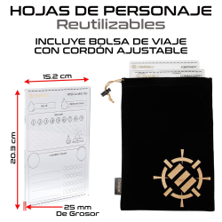 Hoja de Personaje Reutilizable Acrílico (Juego de 3) para D&D 5e - ENHANCE