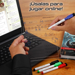 Hoja de Personaje Reutilizable Acrílico (Juego de 3) para D&D 5e - ENHANCE