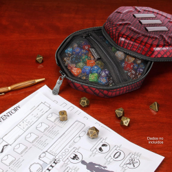 Estuche y Bandeja Premium Piel de Dragón color Rojo - ENHANCE